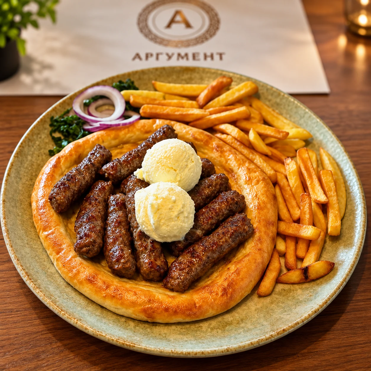 Ćevapi na kajmaku